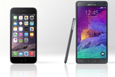  Mau Beli iPhone 6 atau Samsung Galaxy Note 4? Ini Perbandingannya