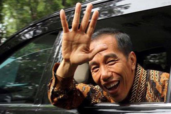  GUBERNUR DKI: Jokowi Bacakan Pidato Pengunduran Dirinya