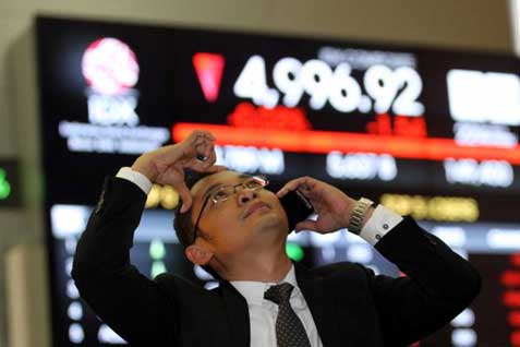  TRANSAKSI BURSA SESI I: IHSG Naik 0,39%, Asing Net Sell Rp19,25 Miliar