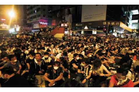  Pelajar Demonstrasi,  Hong Kong Sepi