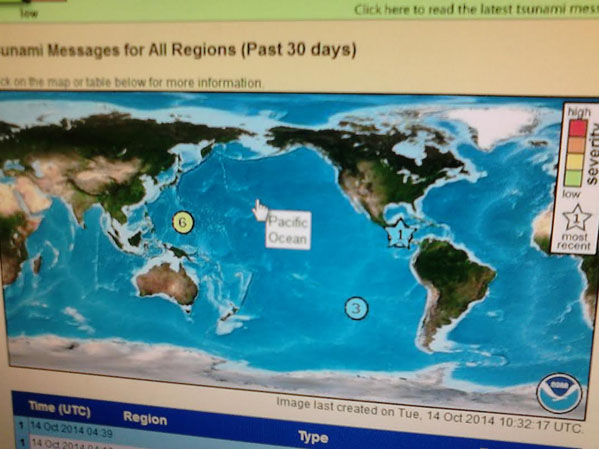  GEMPA EL SALVADOR 7,4 SR: Peringatan Gelombang Tsunami Besar Belum Dicabut