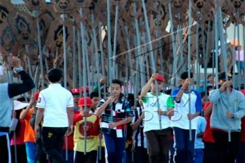  Pemprov Sulut Gelar Pagelaran Musik Bambu dan Tari Kolosal