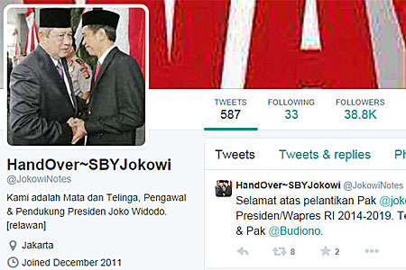  PELANTIKAN JOKOWI: 270-an Akun Twitter Pendukung  Siap-siap Berkicau