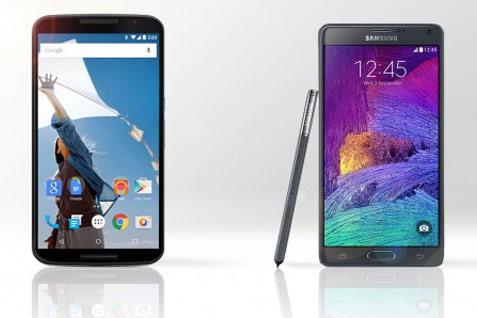  Google Nexus 6 vs Samsung Galaxy Note 4, Ini Perbandingannya