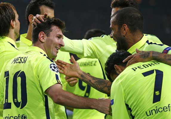  HASIL LIGA CHAMPIONS: Messi Samai Raul, Chelsea Nyangkut di Maribor, Manchester City Memalukan di Etihad