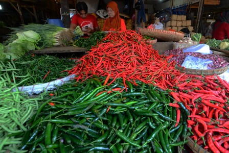  Harga Cabai di Pasar Induk Capai Rp75.000 per Kg