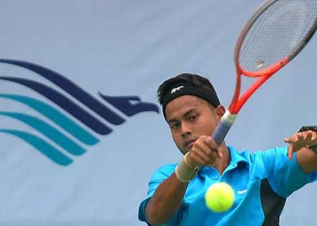  TENIS GARUDA OPEN 2014: Para Unggulan Kuasai Babak Empat Besar