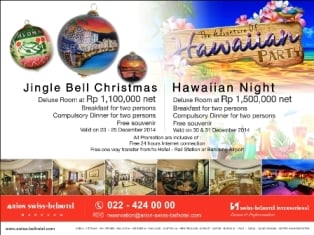  Arion Swiss-Bellhotel Bandung Tawarkan Promo Paket Jingle Bell dan Hawaiian Night