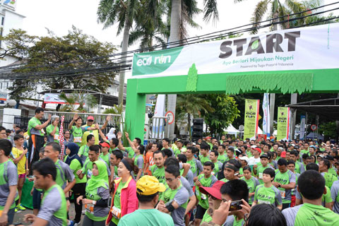  Dukung Indonesia Hijau-Pertamina Eco Run, Lari Sekaligus Menyumbang Pohon