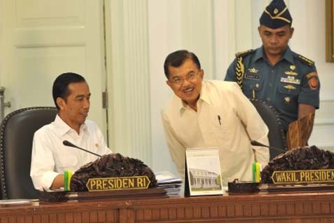 Presiden Jokowi & Wakil Presiden Jusuf Kalla./Antara