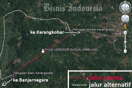  LONGSOR BANJARNEGARA: Jalur alternatif Slatri-Pagerpelah-Ambal 8 Kilometer Ditempuh 2 Jam