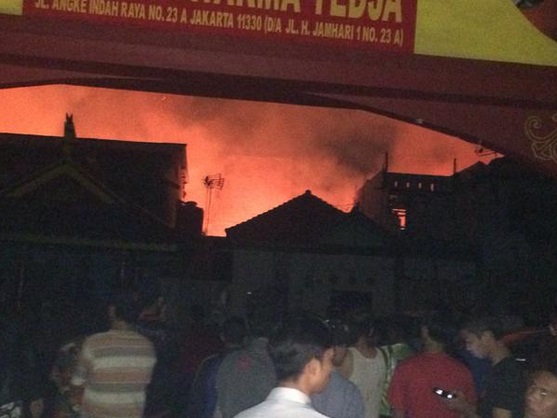  JAKARTA KEBAKARAN: Pemukiman Padat Tambora Disergap Si Jago Merah