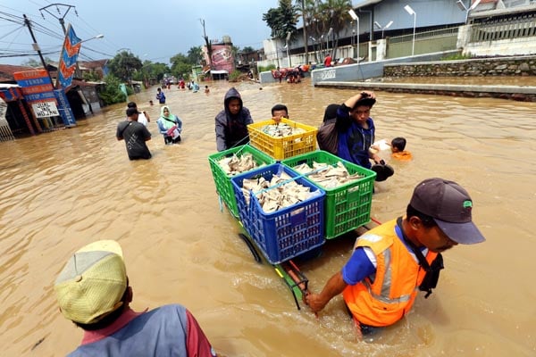  FOTO: Ribuan Rumah di Tiga Kecamatan di Kabupaten Bandung Terendam