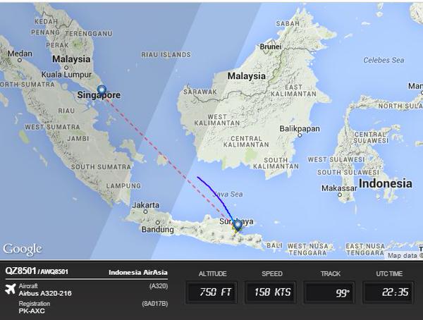  Berikut Kronologis Hilangnya Pesawat AirAsia