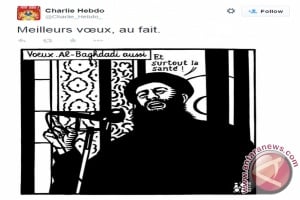  Sebelum Diserang, \'Charlie Hebdo\' Tweet Karikatur Pemimpin ISIS