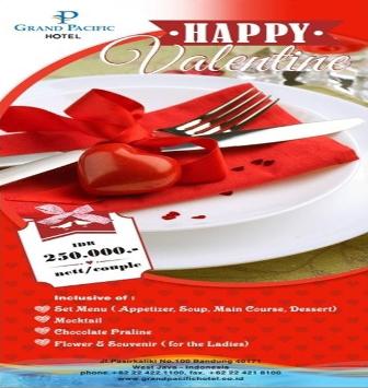  Nikmati Promo Valentine di Grand Pacific Hotel Bandung