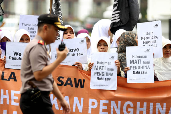  FOTO: HTI Jabar Tuntut Hukum Mati Pelaku Penghina Nabi