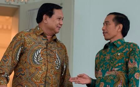  Senyum Ceria Jokowi Berjumpa Prabowo