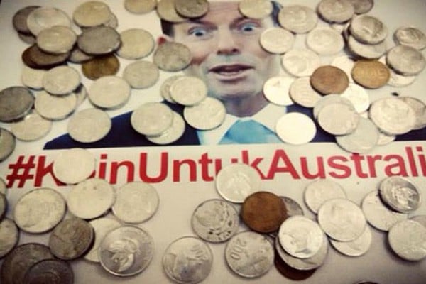  Gerakan \'Coin for Australia\' Serukan Peduli Harga Diri Indonesia