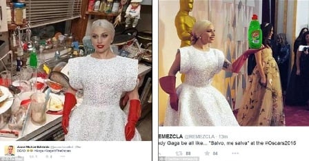  Penampilan Lady Gaga di Oscar Jadi Bahan Lelucon