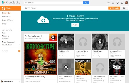  Google Play Music Tambah Batas Muatan dari 20.000-50.000 Lagu