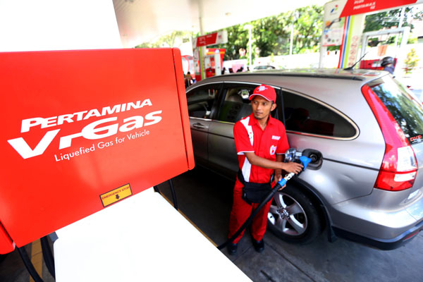  FOTO: 2015, Pertamina Targetkan 60 SPB Vi-Gas Beroperasi