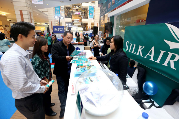  FOTO: Gelar Travel Fair, SilkAir Beri Penawaran Paket Perjalanan Menarik dengan Diskon