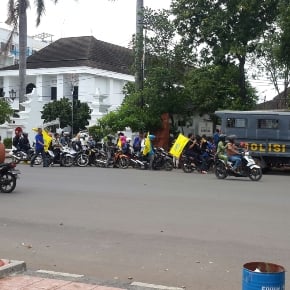  Kritisi Kebijakan Jokowi, PMII Cirebon Demo Keliling Kota