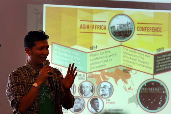  FOTO: Komunitas Kreatif Bandung Luncurkan Serial Video Tokoh Muda Inspiratif Asia Afrika