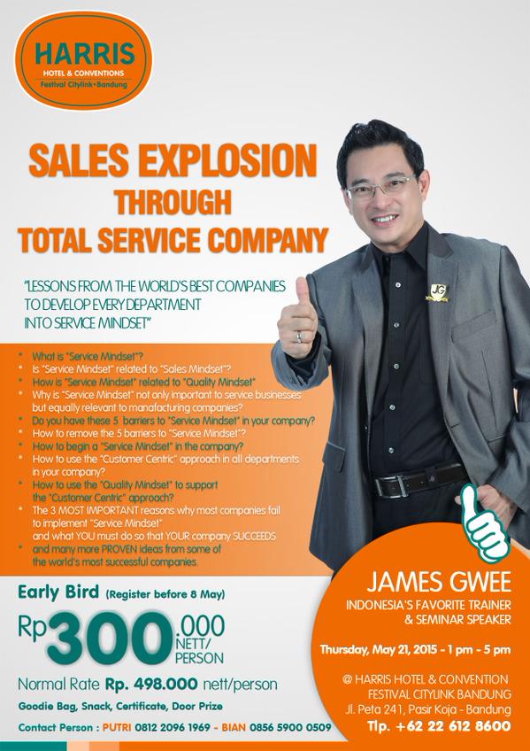  Harris Hotel &amp; Conventions Festival Citylink Gelar Seminar Bersama James Gwee