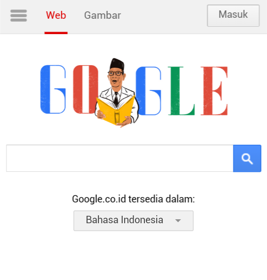  Hardiknas, Tampilan Google Indonesia Hadirkan Ki Hajar Dewantara