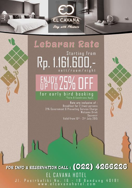  El Cavana Hotel Tawarkan Promo Kamar Spesial Lebaran