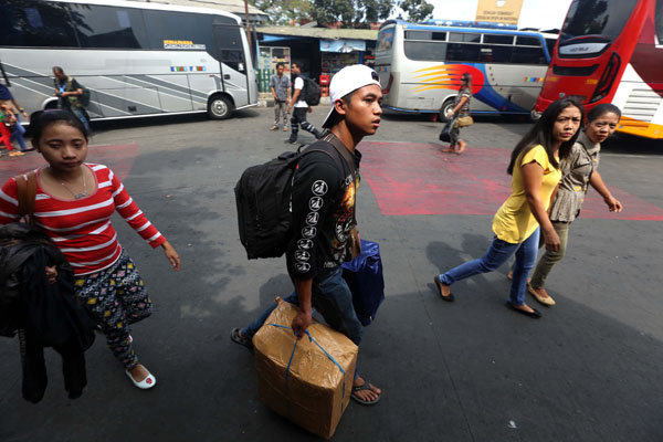  FOTO: Terminal Cicaheum Masih Sepi Pemudik