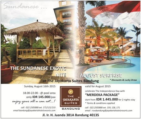  Nikmati Promo August Surprise di The Jayakarta Suites Hotel Bandung