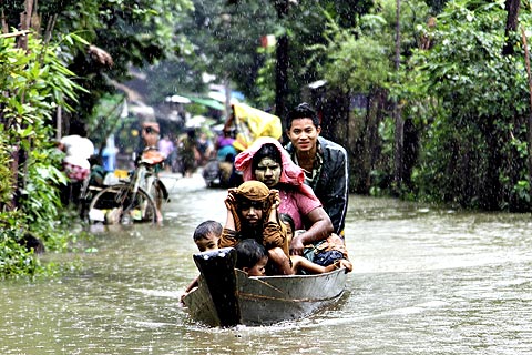  Sejuta Orang Jadi Korban Banjir di Myanmar