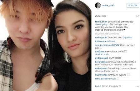  Raline Shah Umbar Foto Bareng G-Dragon