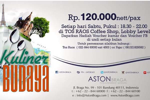  Nikmati Promo Makan Siang dari Aston Braga Hotel &amp; Residence