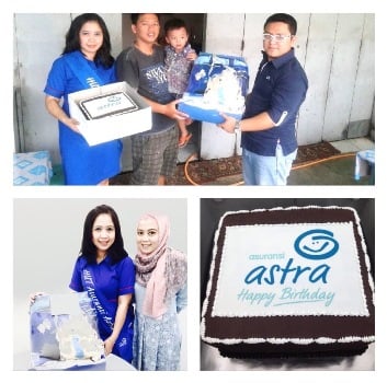  Customer Asuransi Astra Cirebon Dapat Surprise Kado Ulang Tahun