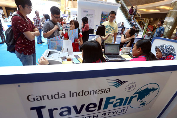  FOTO: Berburu Promo Tiket Pesawat Murah Di Garuda Travel Fair 2015