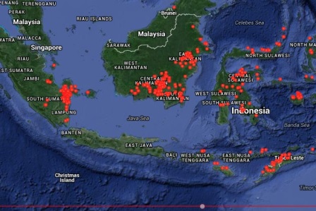  Lapan Pantau Khusus Titik Api di Sumatra &amp; Kalimantan