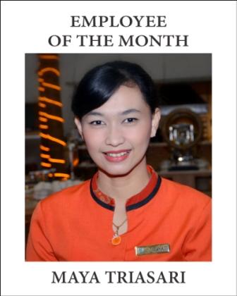 Maya Triasari, Employee of Six Month Savoy Homann Bidakara Hotel