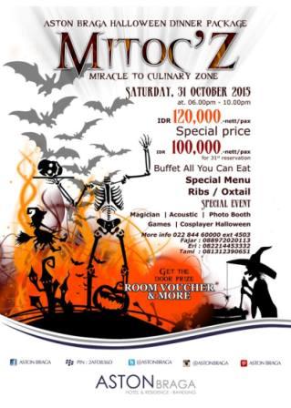  Rayakan Halloween, Aston Braga Hotel Gelar Mitocz Miracle To Culinary Zone