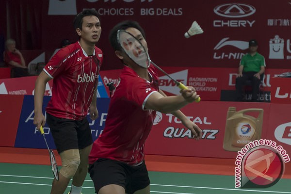  Hendra/Ahsan Selangkah Lagi Masuk Final Prancis Terbuka