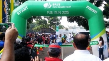  BPJS Ketenagakerjaan Fun Run 5K di Bandung Diikuti Ratusan Pelari