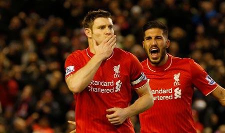  Liverpool Bisa Menang Berkat Penalti Milner