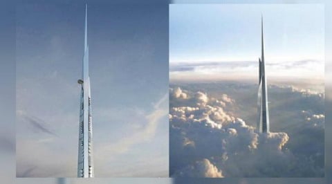  Kingdom Tower di Jeddah Arab Saudi Bangunan Tertinggi di Dunia