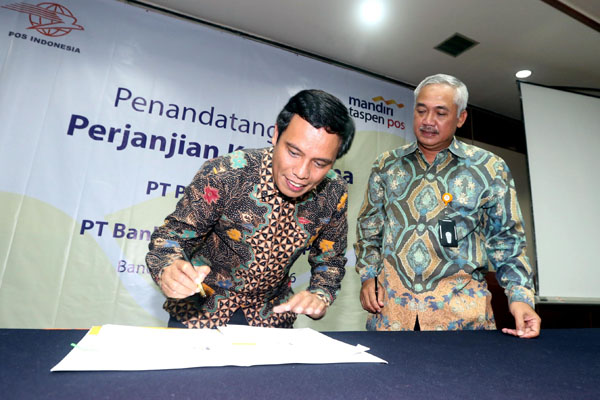  FOTO: Pemasaran Kredit, Bank Mantap Gandeng PT Pos