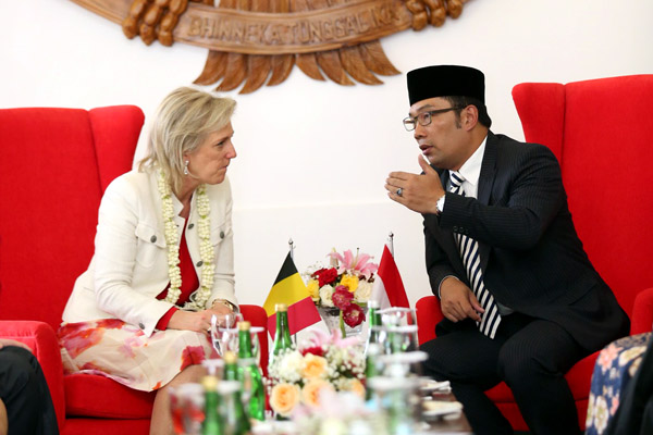  FOTO: Putri Belgia Apresiasi Konsep \'Smart City\' Ridwan Kamil