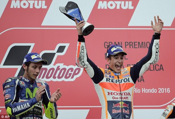  Lebih Cepat 8 Detik dari Rossi, Marquez Juarai GP Argentina