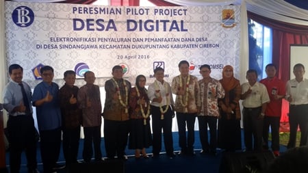  Bank Indonesia Resmikan Pilot Project Desa Digital di Cirebon